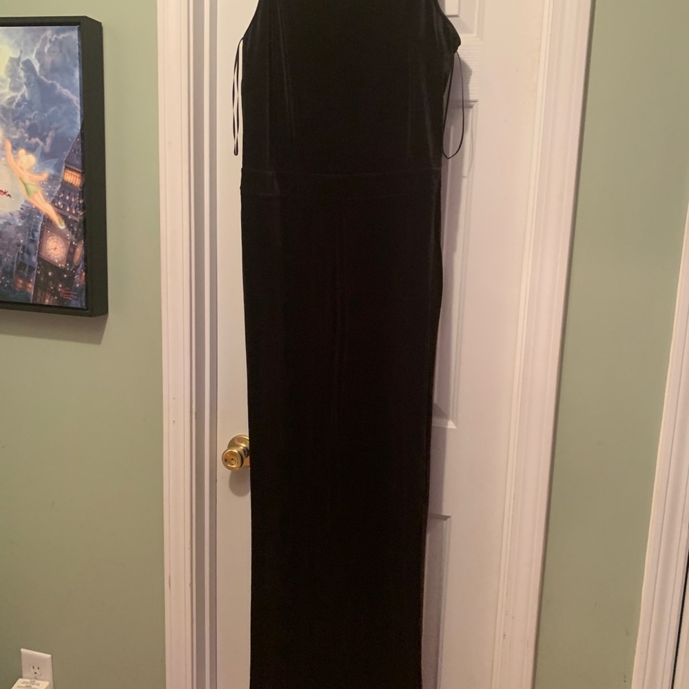 Black pants suit